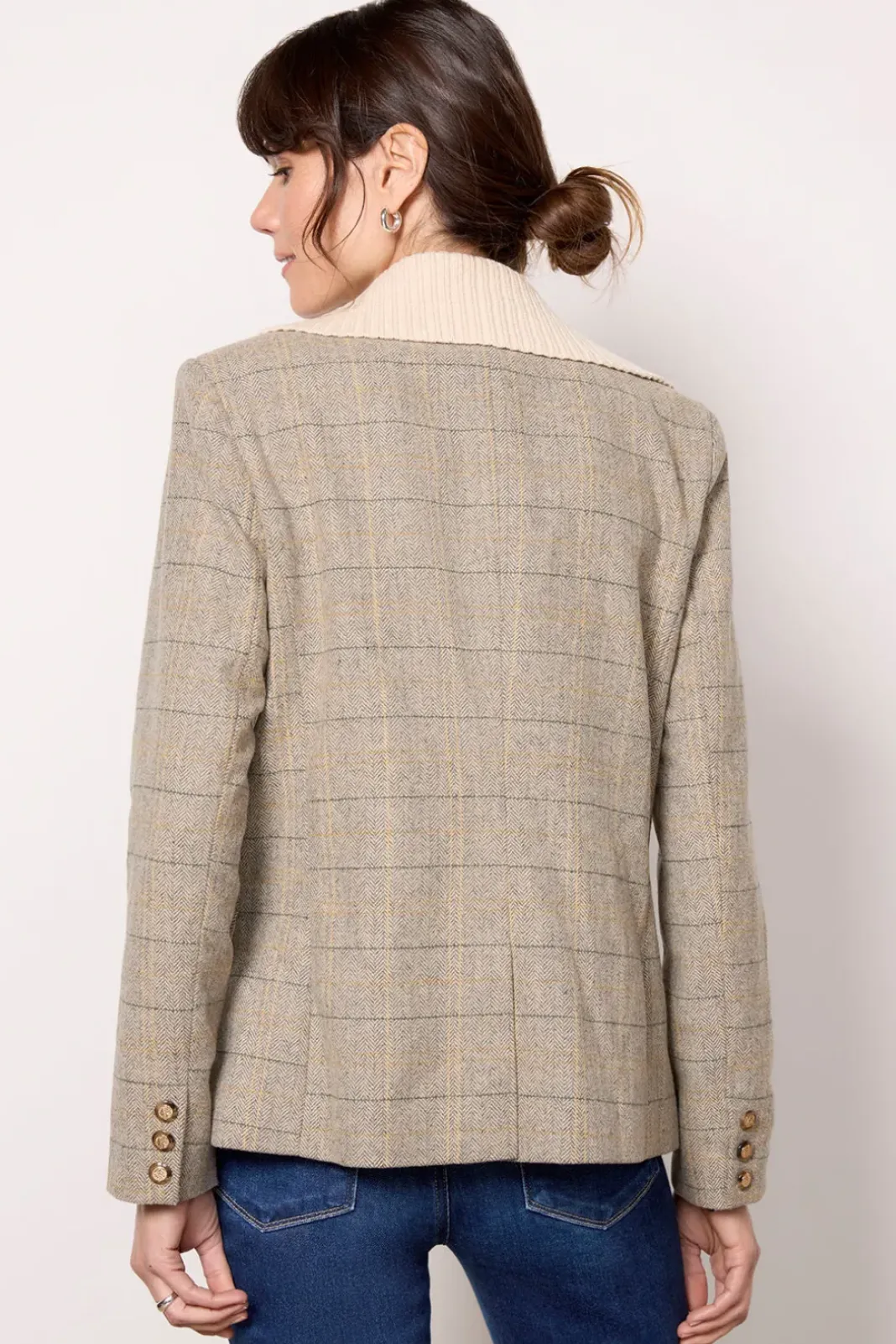 Blazers & Jackets<EVEREVE Dawson Plaid Blazer Winterwhite