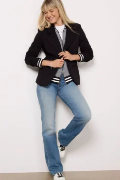 Blazers & Jackets<EVEREVE Dawson Varsity Blazer Black