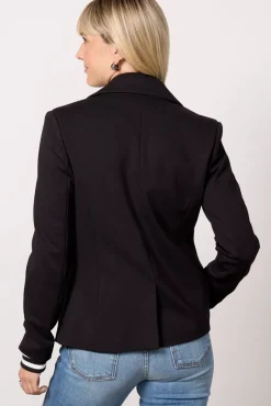 Blazers & Jackets<EVEREVE Dawson Varsity Blazer Black
