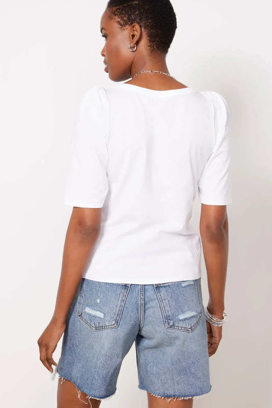 Tops & Tees<NATION LTD Deana Envelope T Shirt White