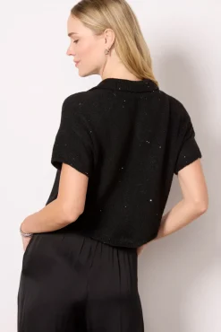 Sweaters<LNA Delfina Sparkle Sweater Black