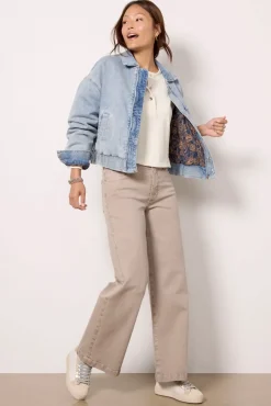 Blazers & Jackets<AVEC LES FILLES Denim Bomber Jacket Tortugawash