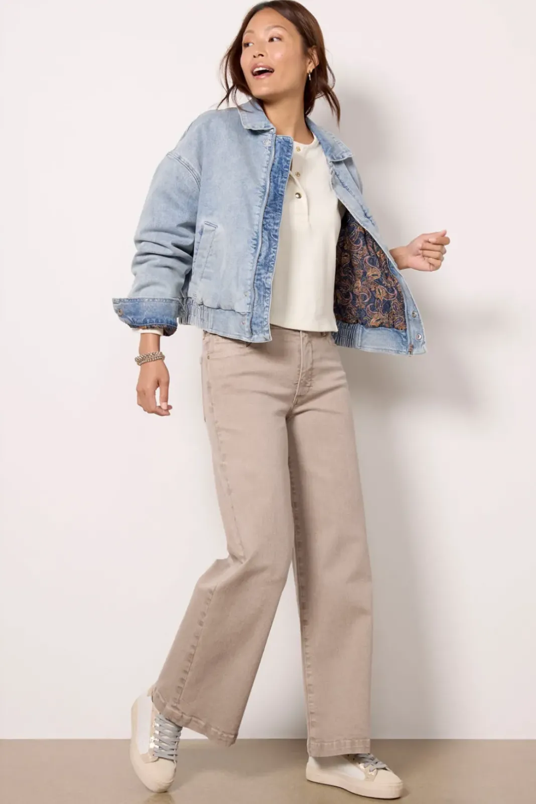 Blazers & Jackets<AVEC LES FILLES Denim Bomber Jacket Tortugawash