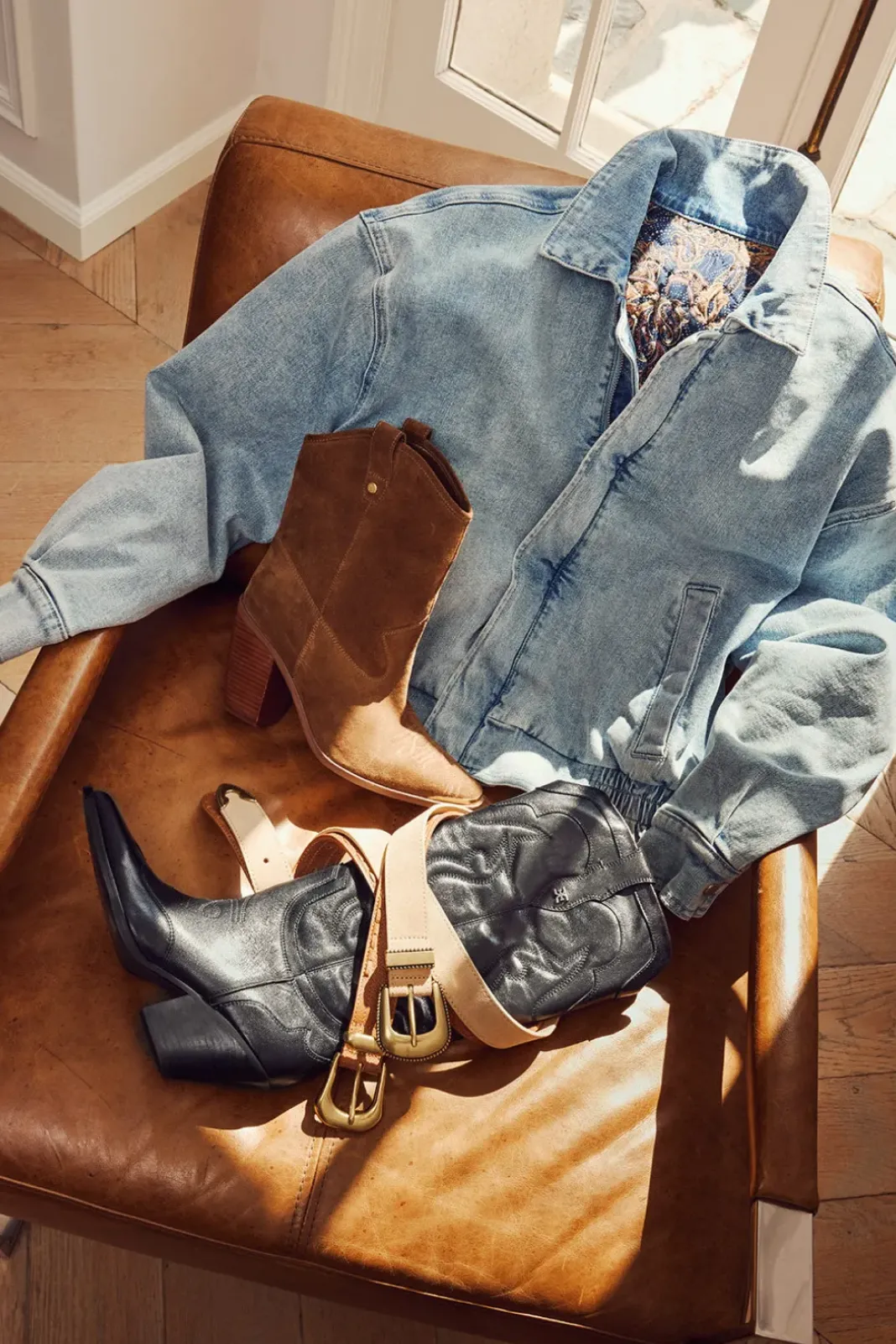 Blazers & Jackets<AVEC LES FILLES Denim Bomber Jacket Tortugawash