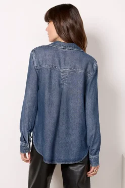 Tops & Tees<CLOTH AND STONE Denim Shirt Horizonwash
