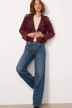 Blazers & Jackets<BLANKNYC Dessert Wine Moto Burgundy