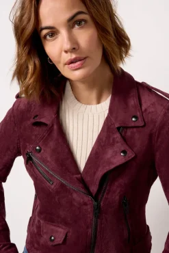 Blazers & Jackets<BLANKNYC Dessert Wine Moto Burgundy