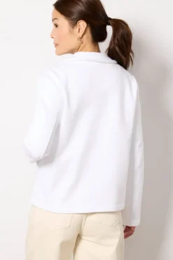 Blazers & Jackets<SPLENDID Diana French Terry Blazer White