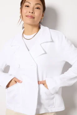 Blazers & Jackets<SPLENDID Diana French Terry Blazer White
