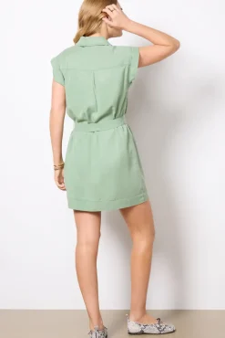 Dresses<SANCTUARY Diana Surplus Dress Shalegreen