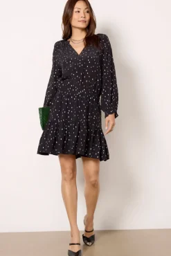 Dresses<VELVET Dina Dress Black/Silver