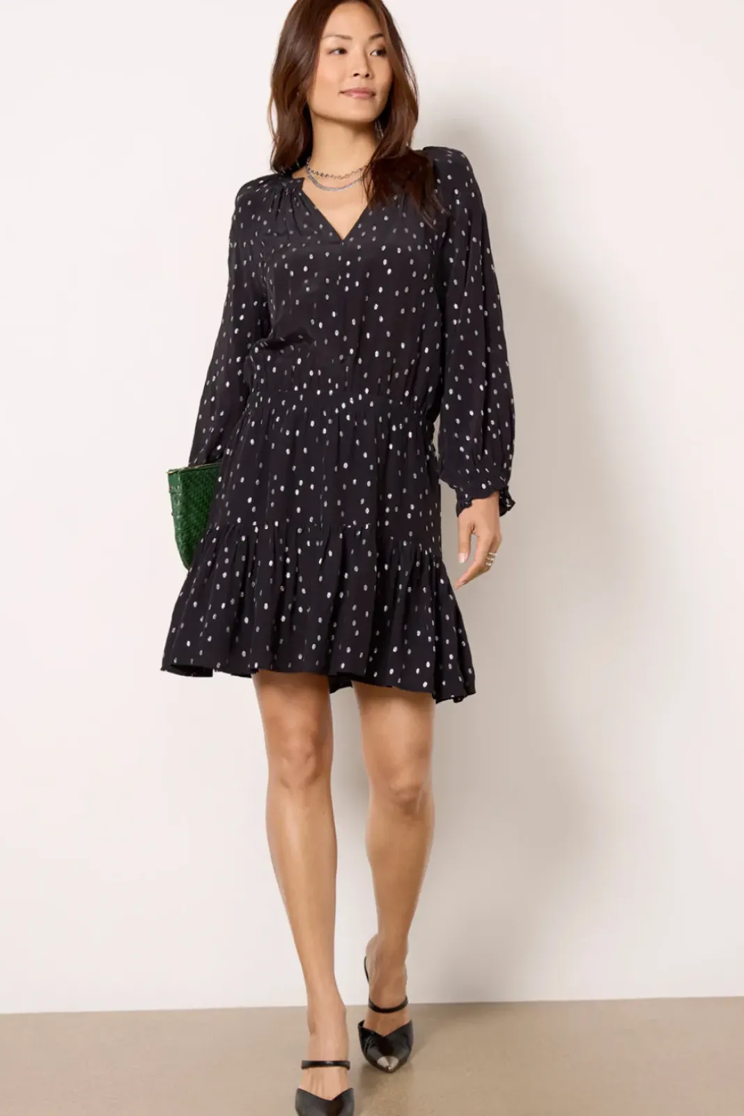Dresses<VELVET Dina Dress Black/Silver