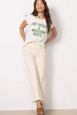 Tops & Tees<RETRO BRAND BLACK LABEL Dirt Roads Tee Antiqutewhite