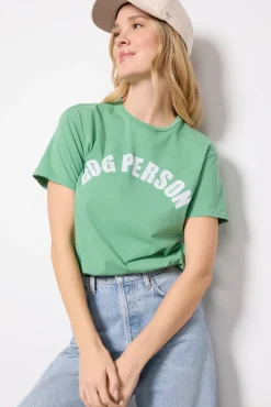 Tops & Tees<RETRO BRAND BLACK LABEL Dog Person Tee Vintagespring