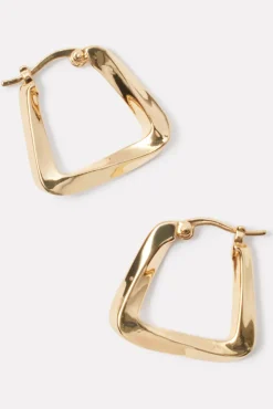 Jewelry<EVEREVE Dottie Square Earrings Gold