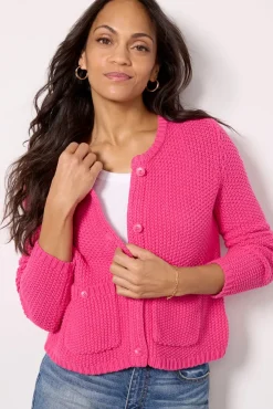 Sweaters<SPLENDID DRE CARDIGAN Hotpink