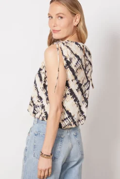 Tops & Tees<EVEREVE Dre Tie Shoulder Top Blacktiedye