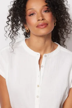 Tops & Tees<FAHERTY Dream Cotton Desmond Top White