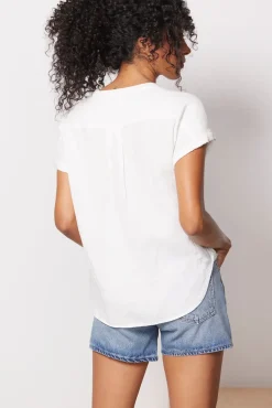 Tops & Tees<FAHERTY Dream Cotton Desmond Top White