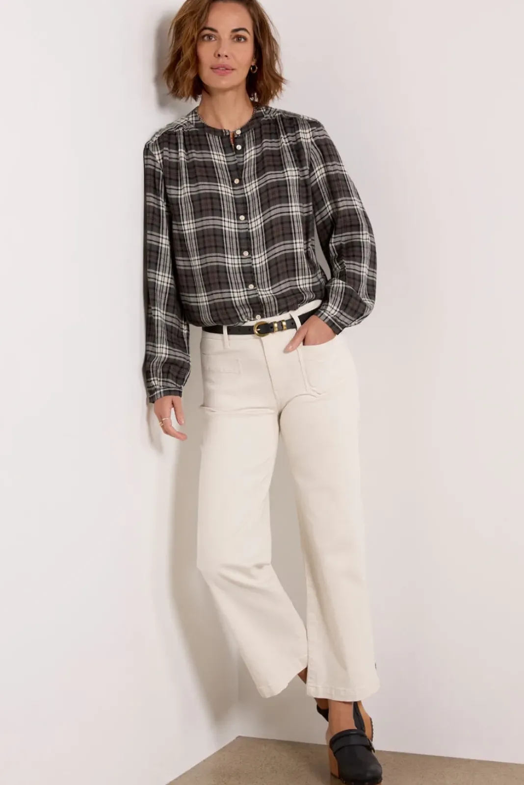 Tops & Tees<FAHERTY Drift Top Timberwoodplaid