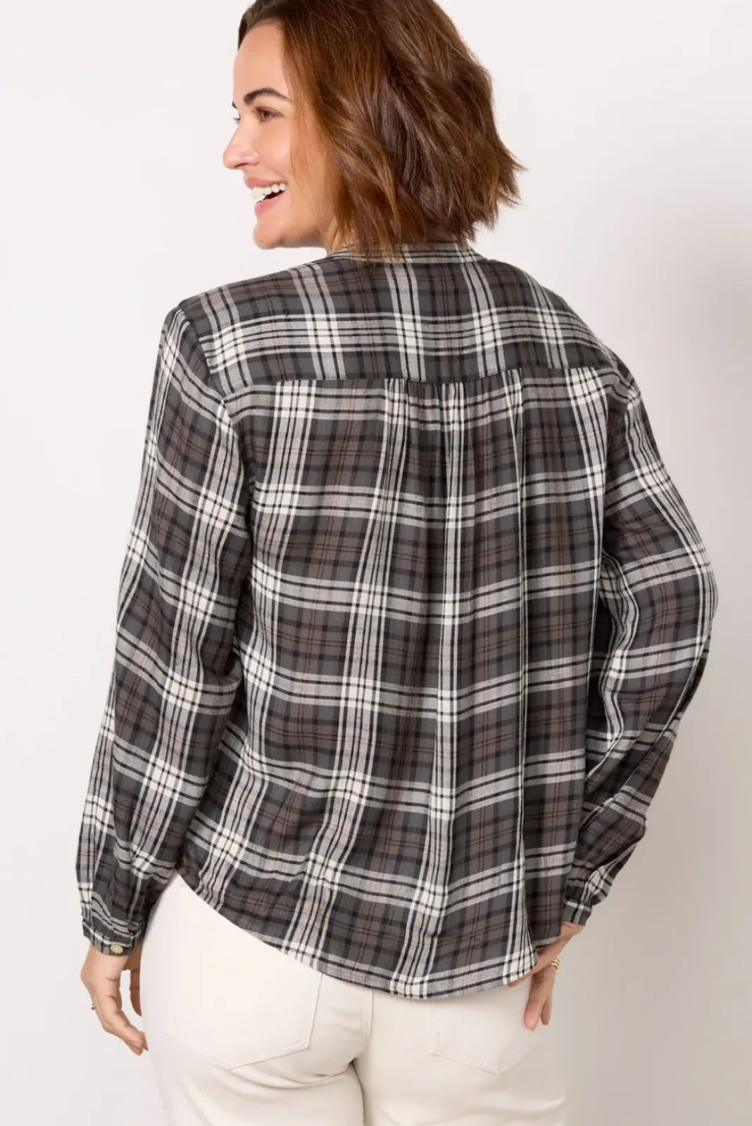 Tops & Tees<FAHERTY Drift Top Timberwoodplaid