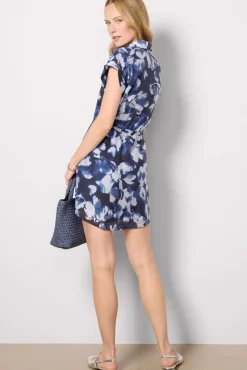Dresses<CLOTH AND STONE Drop Shoulder Shirt Dress Midnightfloralprint