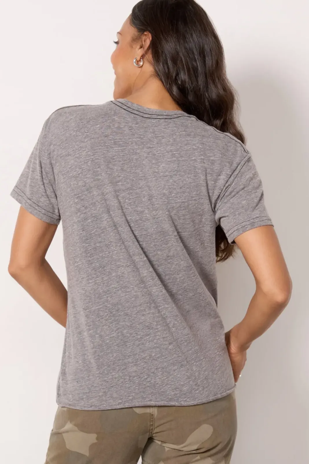 Tops & Tees<RETRO BRAND BLACK LABEL East Coast Tee Streakygrey