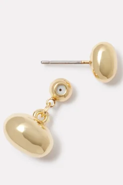 Jewelry<EVEREVE Edie Front-Back Earrings Gold