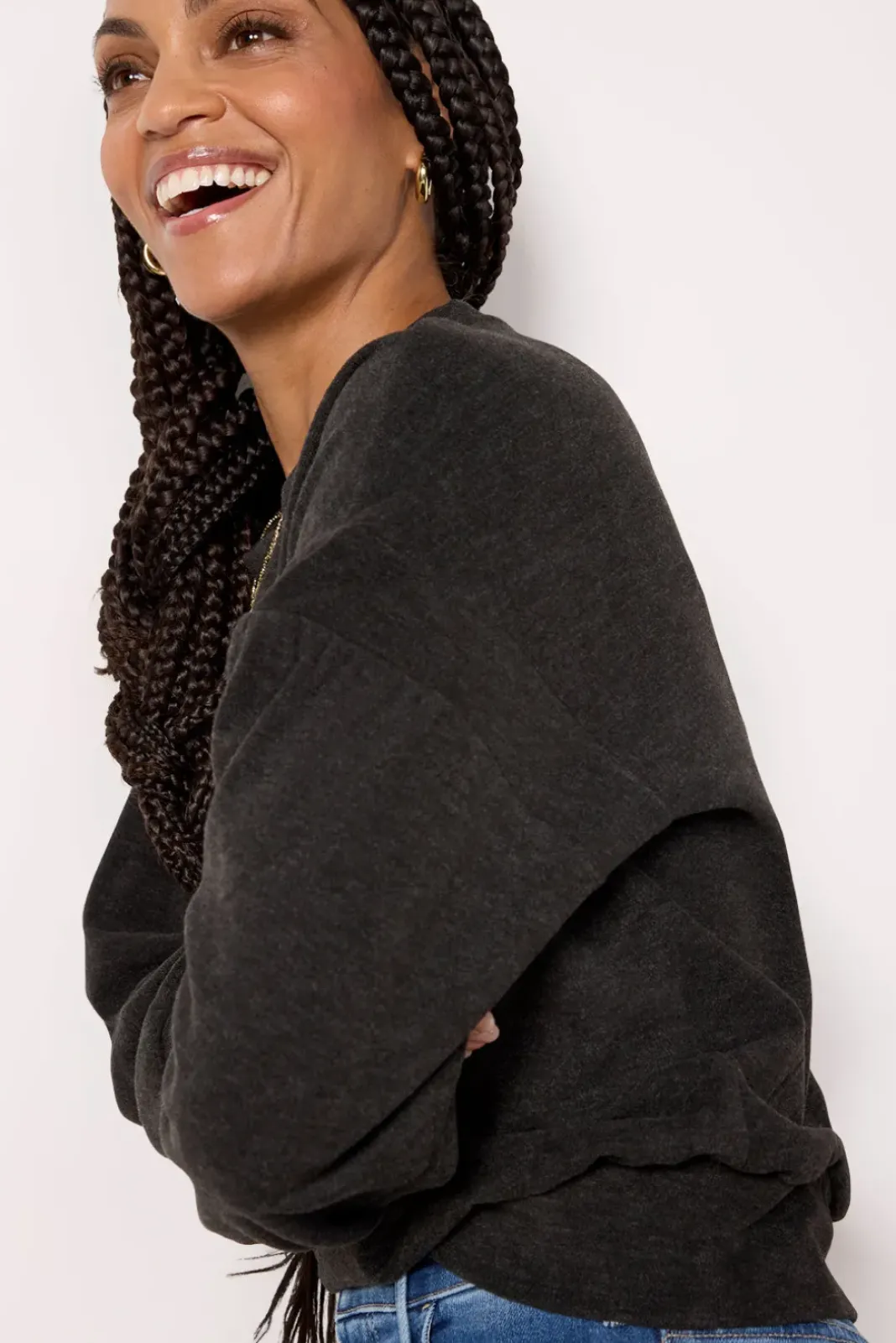 Tops & Tees<EVEREVE Edison Brushed Pullover Darkcharcoal
