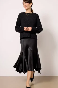 Skirts<RAILS Edwina Satin Skirt Black