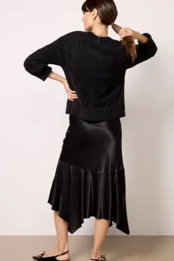 Skirts<RAILS Edwina Satin Skirt Black