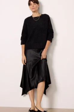 Skirts<RAILS Edwina Satin Skirt Black