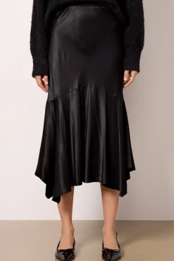 Skirts<RAILS Edwina Satin Skirt Black