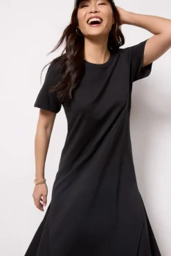 Dresses<NATION LTD Eileen T-Shirt Dress Black
