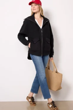 Blazers & Jackets<VARLEY Eleanor Patch Pocket Fleece Black