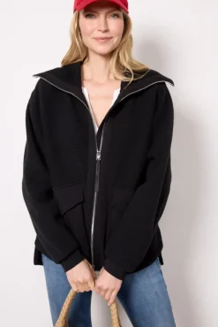 Blazers & Jackets<VARLEY Eleanor Patch Pocket Fleece Black
