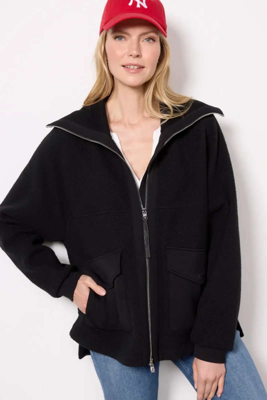 Blazers & Jackets<VARLEY Eleanor Patch Pocket Fleece Black