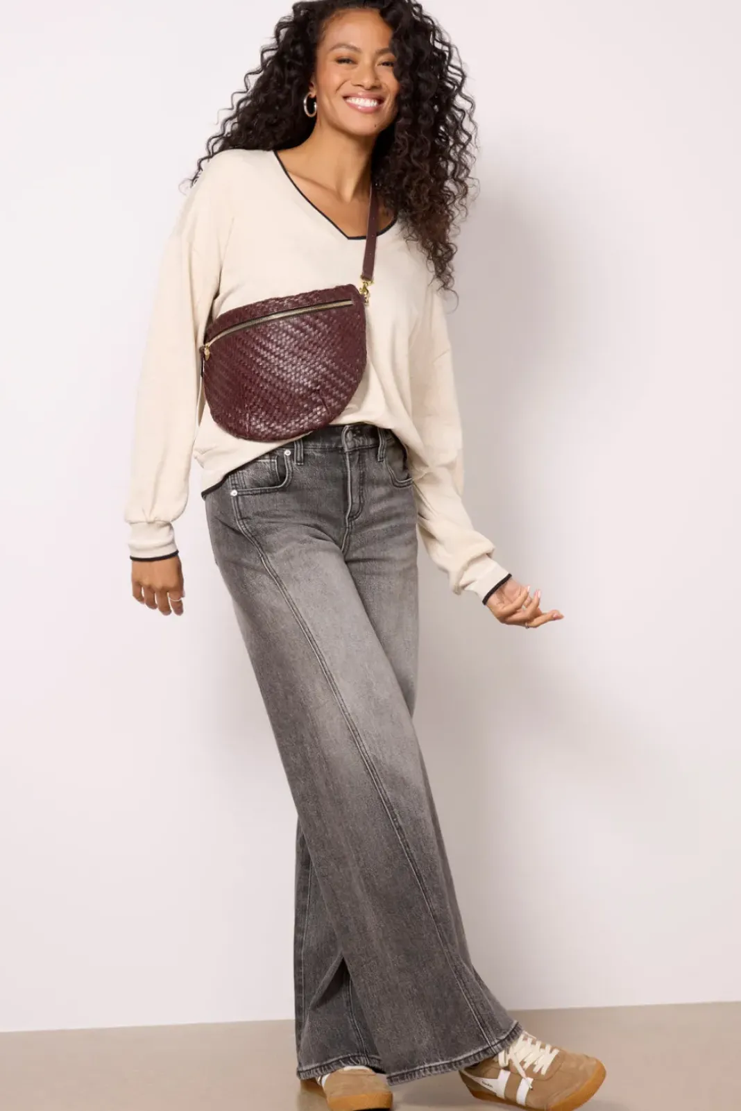Sweatshirts<Z SUPPLY Elena V Neck Sweatshirt Oatmeal