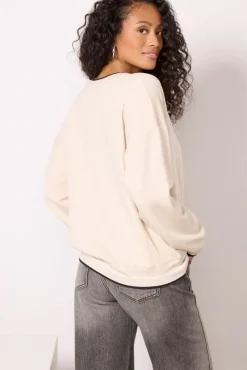 Sweatshirts<Z SUPPLY Elena V Neck Sweatshirt Oatmeal