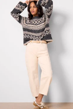 Jeans<PISTOLA Eli Arched Leg Ecru