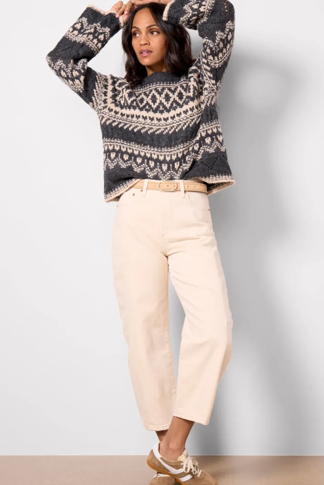 Jeans<PISTOLA Eli Arched Leg Ecru