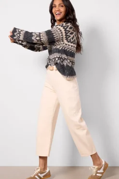 Jeans<PISTOLA Eli Arched Leg Ecru