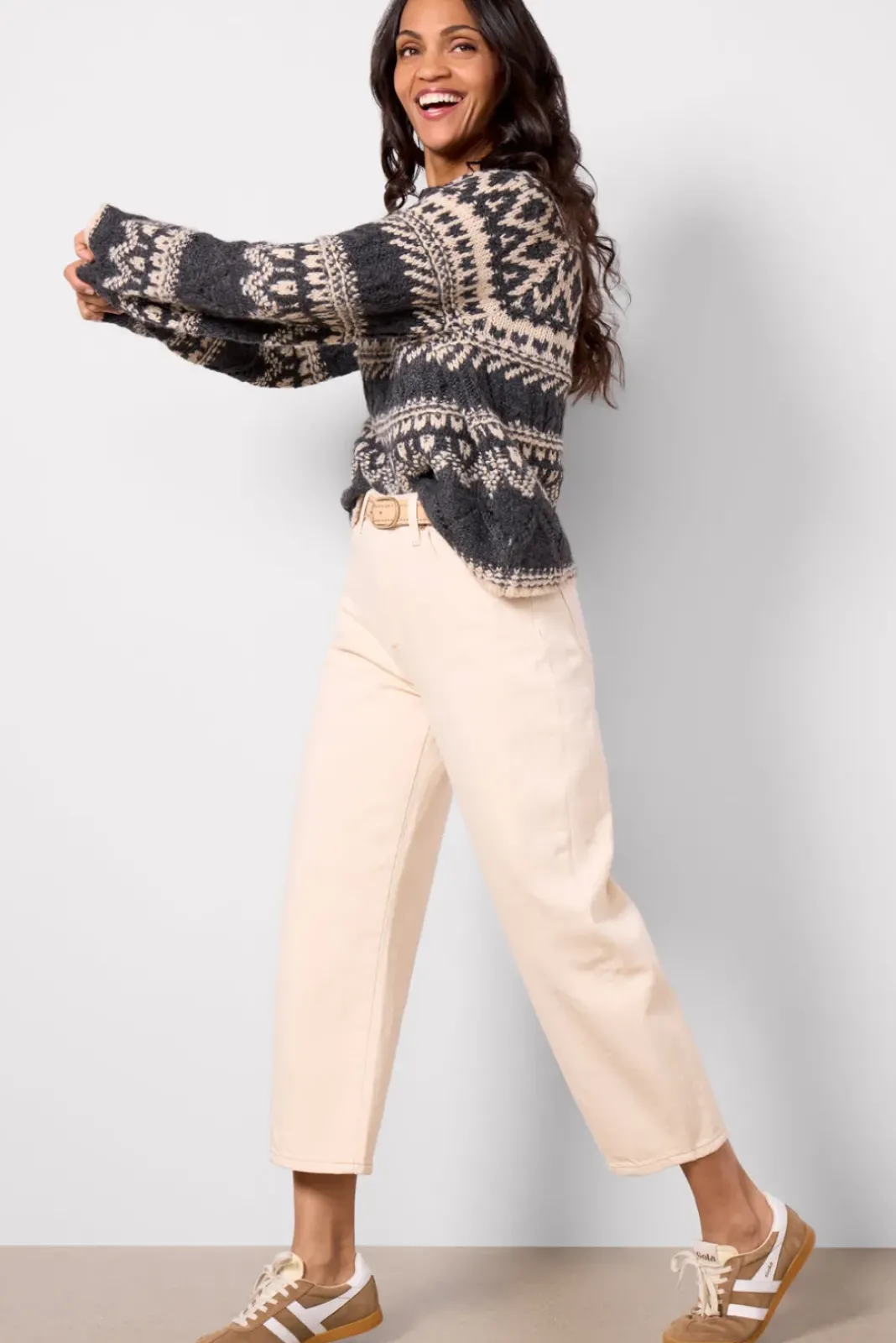 Jeans<PISTOLA Eli Arched Leg Ecru