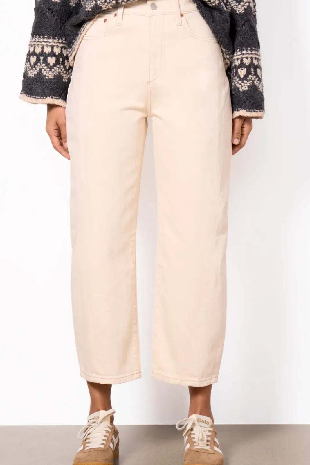 Jeans<PISTOLA Eli Arched Leg Ecru