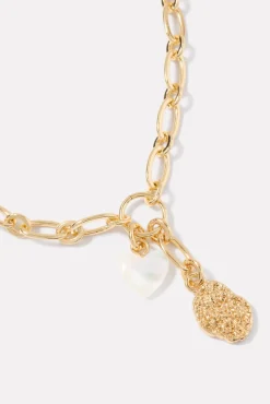 Jewelry<EVEREVE Eliza Heart Coin Necklace Gold