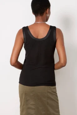 Tops & Tees<EVEREVE Eliza Henley Tank Black