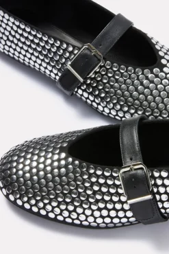 Shoes<SCHUTZ Eliza Stud Flat Black