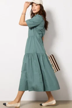 Dresses<EVEREVE Ella Midi Shirt Dress Sage