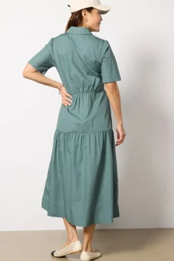 Dresses<EVEREVE Ella Midi Shirt Dress Sage