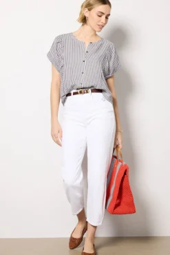 Tops & Tees<SPLENDID Ella Stripe Blouse Navystripe